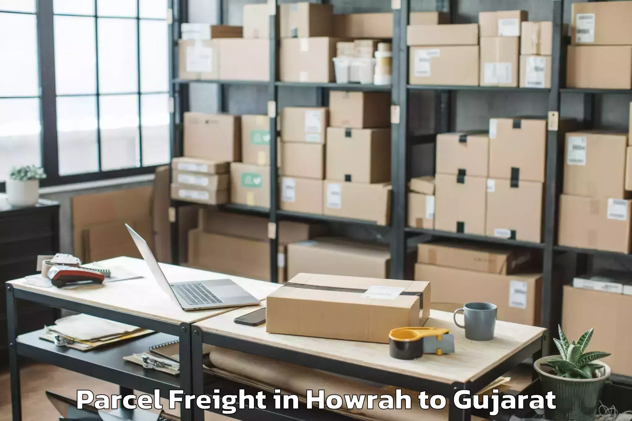 Book Your Howrah to Kharod Parcel Freight Today